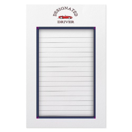 Designated Driver Sign Up Sheets
