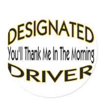 Designated Driver stickers by goldnsun Designated Driver stickers