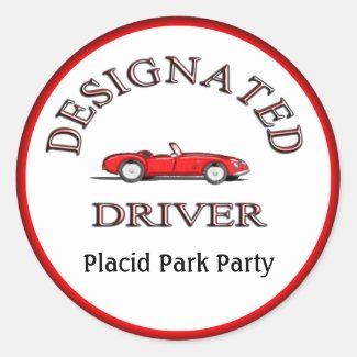 Designated Driver Stickers Personalized Stickers