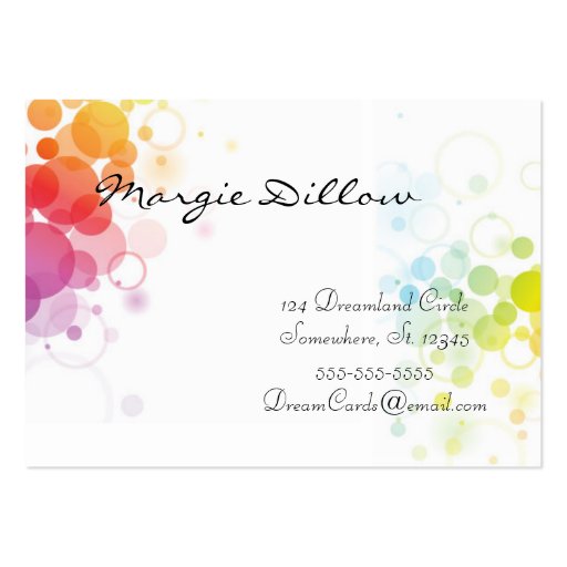 Designer Abstract Profile Cards Business Card Templates (back side)