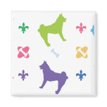 Designer Akita Fridge Magnet