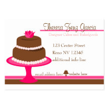 Designer Bakedgoods-Cake Business Card Template