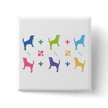 Designer Beagle Print Pins