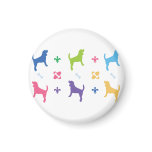 Designer Beagle Print Magnets