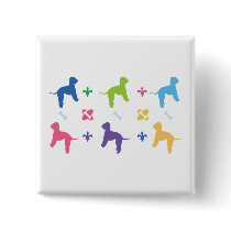 Designer Bedlington Terrier Buttons