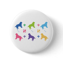 Designer Bernese Mountain Dog Print Pin