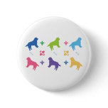 Designer Bernese Mountain Dog Print buttons