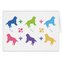 Designer Bernese Mountain Dog Print Greeting Card