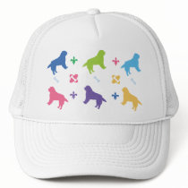 Designer Bernese Mountain Dog Print Mesh Hat