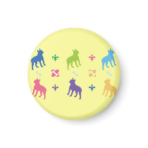 Designer Boston Terrier Refrigerator Magnet