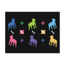 Designer Boston Terrier Postcard
