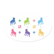 Designer Boston Terrier Stickers