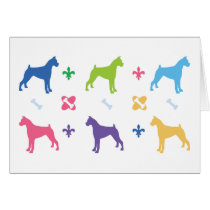 Designer Boxer Print Greeting Card