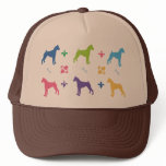 Designer Boxer Print hats