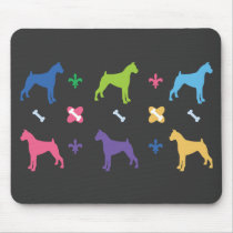 Designer Boxer Print Mousepad