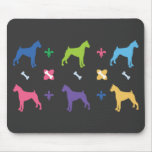 Designer Boxer Print mousepads