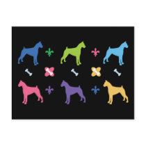 Designer Boxer Print Post Card