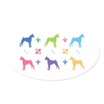 Designer Boxer Print Sticker