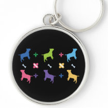 Designer Bull Terrier Print Keychain