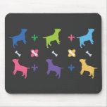 Designer Bull Terrier Print mousepads