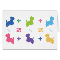 Designer Cairn Terrier Print Greeting Cards