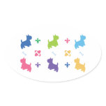 Designer Cairn Terrier Print stickers