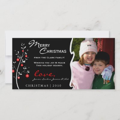 Designer Christmas Tree Photo Card