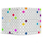 Designer Circles & Dots Personalized Binder binders