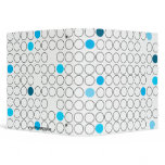 Designer Circles & Dots Personalized Binder binders