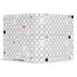 Designer Circles & Dots Personalized Binder binders