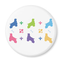 Designer Cocker Spaniel Refrigerator Magnets
