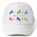 Designer Collie Print hats