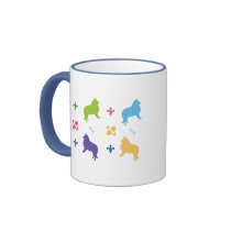 Designer Collie Print Mugs