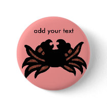 Designer crab, add your text button by marcya7 Designer crab, add your text button