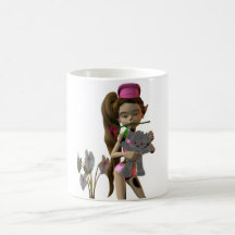 Designer cup of cups coffee cup elf motive Lola Mugs
