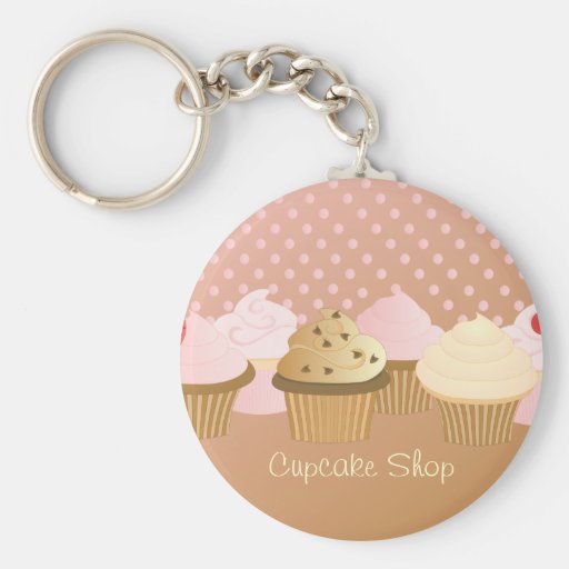 Designer Cupcakes Key Chain