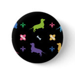 Designer Dachshund buttons