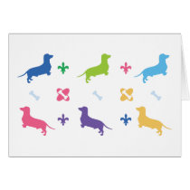 Designer Dachshund Card