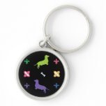 Designer Dachshund Key Chain