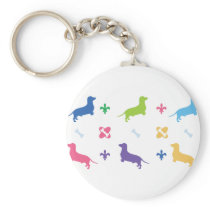 Designer Dachshund Key Chains