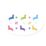 Designer Dachshund stickers
