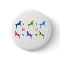 Designer Dalmatian Dog Pinback Button