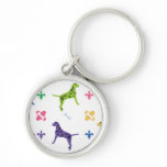 Designer Dalmatian Dog Keychain