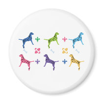 Designer Dalmatian Dog Fridge Magnet