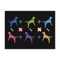 Designer Dalmatian Dog Postcard