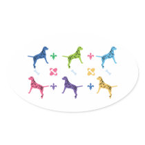 Designer Dalmatian Dog Sticker