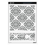 Designer Damask Motif in Black & White Skins For The Xbox 360 S