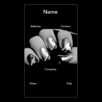 Designer Fingernails business cards