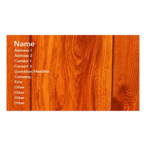 Designer Flooring Wood Tile Business Cards