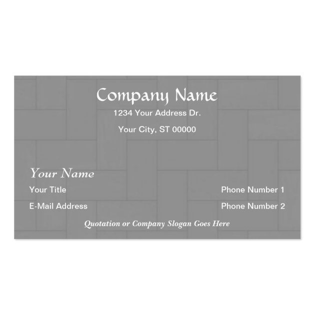 Designer Flooring Wood Tile Business Cards